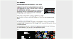 Desktop Screenshot of nesemulator.com