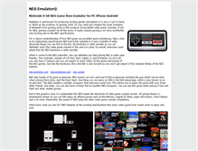 Tablet Screenshot of nesemulator.com